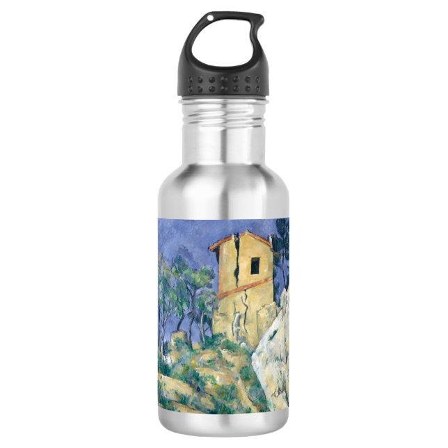 Bouteille D'eau Maison aux murs craqués Paul Cezanne Post Imp (Devant)