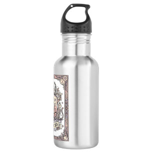 Bouteille D'eau Maison de chats Blason de chat Armoiries Vintage