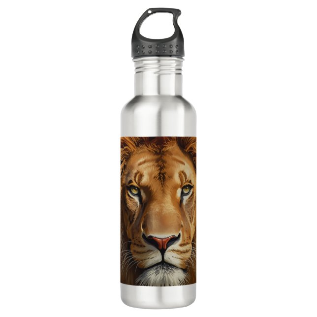 Bouteille D'eau Majestic Lion Stainless Steel Water Bottle Powerfu (Devant)
