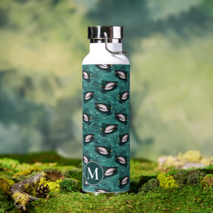 Bouteille D'eau Mallards La baignade dans le Motif aquatique