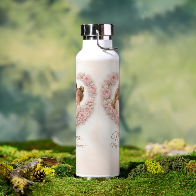 Bouteille D'eau Mama — Mon Premier Chez Moi | Fleurs de Mère et Fi (Extérieur)