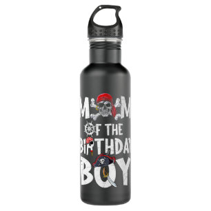 Bouteille D'eau Maman de Birthday Boy shirt Pirate maman maman Mo