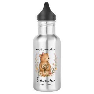 Bouteille D'eau Maman Ours pour la fête des mères anniversaire de 