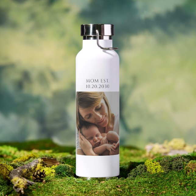 Bouteille D'eau Maman personnalisée établie (Extérieur (pivotée))