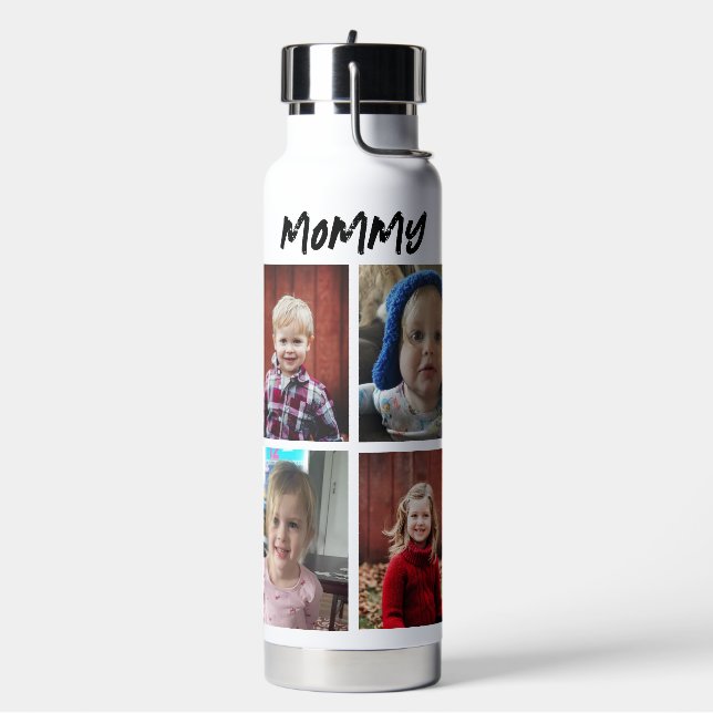 Bouteille D'eau Maman personnalisée | Photos pour enfants (Gym)