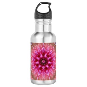 Bouteille D'eau Mandala géométrique motif fleur rose-67545