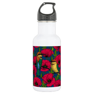 Bouteille D'eau Mangeurs d'abeilles et pavots