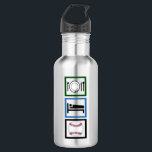 Bouteille D'eau Mangez le baseball du sommeil<br><div class="desc">J'aime manger,  dormir et jouer au baseball. Le baseball est ma vie.</div>