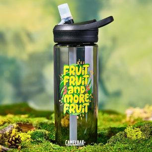 Bouteille D'eau Mangez plus de fruits alimentation saine motivan