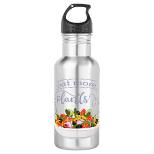 Bouteille D'eau Mangez plus de plantes frais motivation salade let