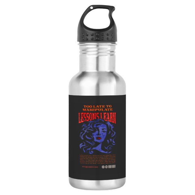 BOUTEILLE D'EAU MANIPULATE LESSONS LEARN DESIGN WATER BOTTLE  (Devant)