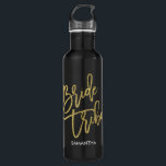 Bouteille D'eau Manuscrit de parties scintillantes d'or de tribu<br><div class="desc"></div>