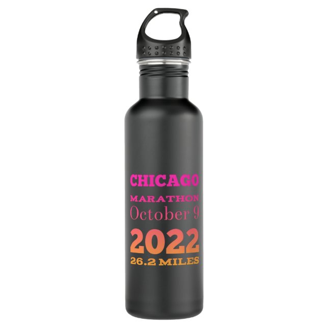 Bouteille D'eau Marathon de Chicago 2022 (Devant)