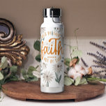 Bouteille D'eau Marche de la Bible inspirante par la foi Pas à la<br><div class="desc">Promenade inspirante par la foi Pas par la vue Bouteille d'eau.</div>
