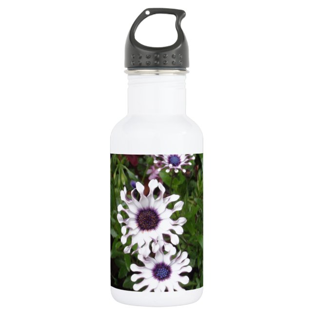 Bouteille D'eau Marguerite africaine blanche (Devant)