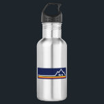 Bouteille D'eau Marin, Californie<br><div class="desc">Lieu de naissance du VTT, Marin offre des sentiers interminables et bien plus encore. Randonnée, pêche, camping, Marin a tout ! Ce grand design vintage a un look rétro.</div>