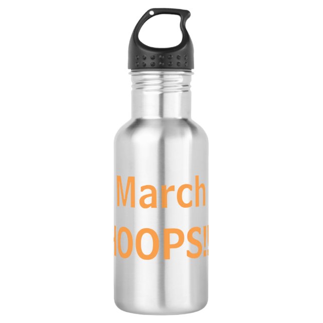 Bouteille D'eau Mars HOOPS Basketball amusant (Devant)