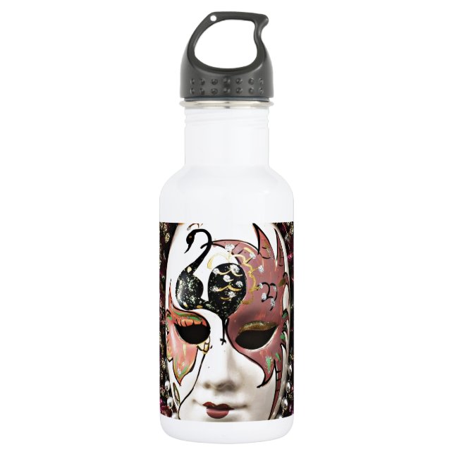Bouteille D'eau Masque de Carnaval Masculin Magnifique (Devant)