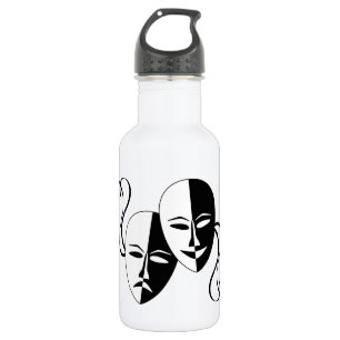 Bouteille D'eau Masques de théâtre de comédie et de