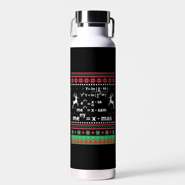 BOUTEILLE D'EAU MATH NOËL (Avant)