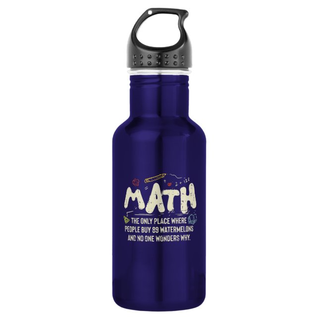 Bouteille D'eau Mathématiques Mathématiques Mathématiques Math Ens (Devant)