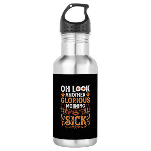 Bouteille D'eau Matin Glorieux d'Halloween Me Rend Malade Design_1