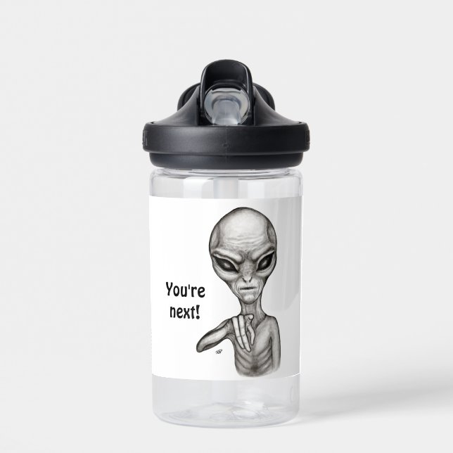 Bouteille D'eau Mauvais Alien , Vous êtes le prochain ! (Avant)