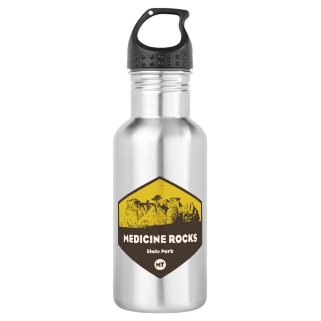 Bouteille D'eau Medicine Rocks State Park Montana (Devant)