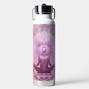 Bouteille D'eau Méditation zen violet personnalisé