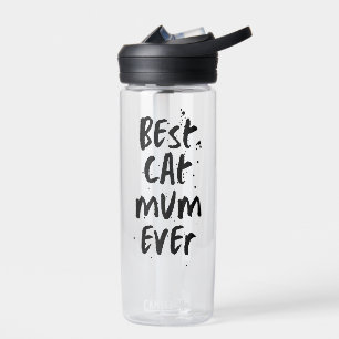 Bouteille D'eau Meilleur chat Maman Jamais Moderne Simple Mug tend