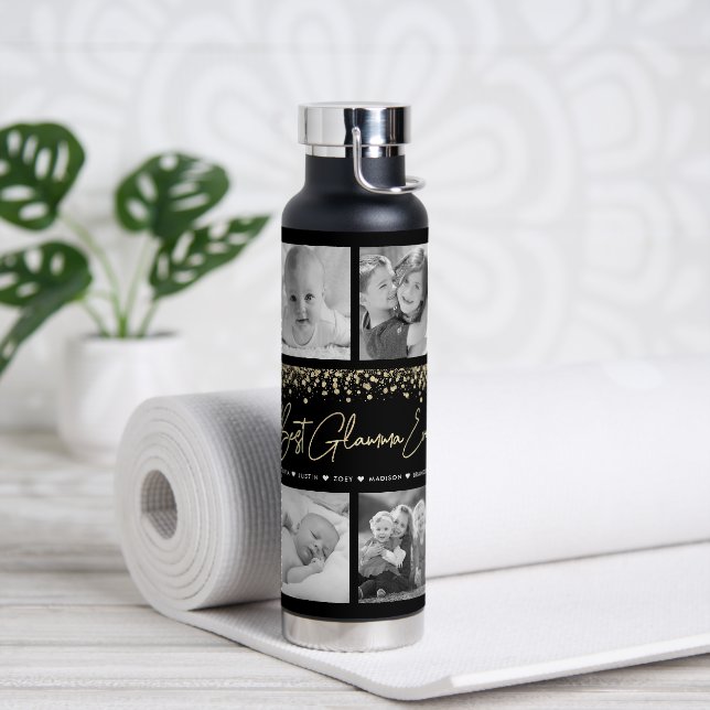 Bouteille D'eau Meilleur Glamma Ever 10 Photo Collage Parties scin (Yoga)