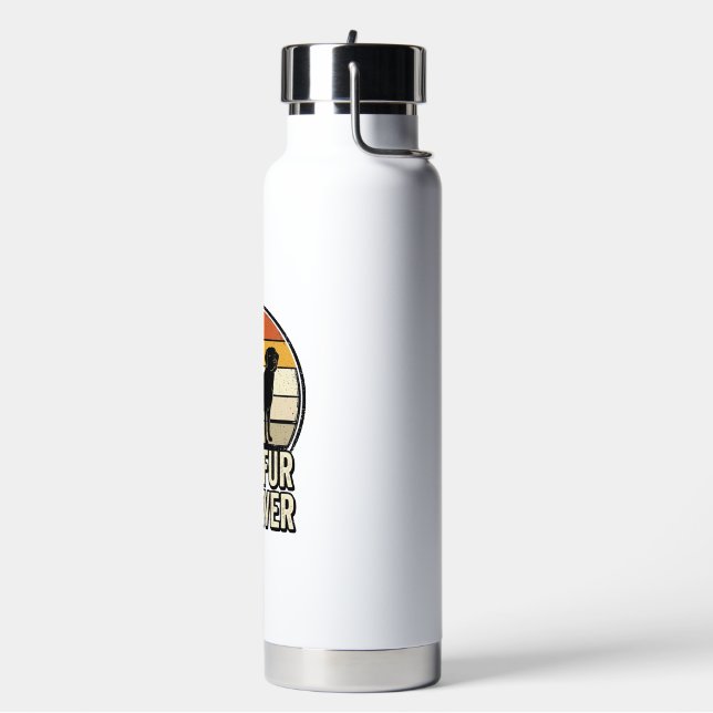 Bouteille D'eau Meilleur papa à fourrure jamais conception de mail (Gym)