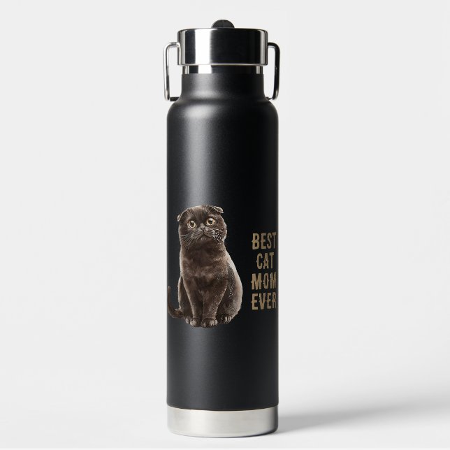 Bouteille D'eau Meilleur Papa Chat du Monde (Salle de sport)
