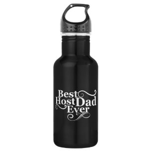Bouteille D'eau Meilleur papa hôte jamais heureux fête des pères i