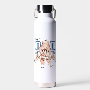 Bouteille D'eau Meilleur Papa Jamais Poignée Personnalisée - Quatr