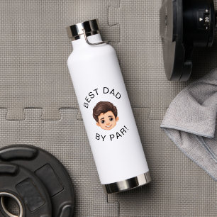 Bouteille D'eau Meilleur Papa Personnalisé Par Nouveau Papa 