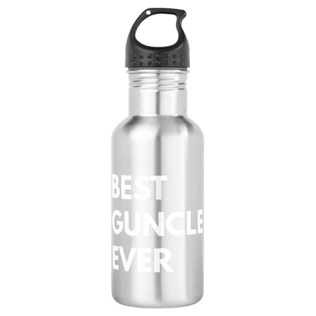 Bouteille D'eau Meilleure fierté LGBT de Guncle (Devant)
