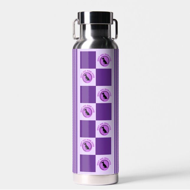 Bouteille D'eau Meilleure maman chien jamais, Cadeaux Amoureux de  (Avant)