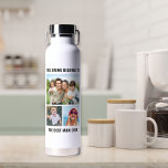 Bouteille D'eau Meilleure maman jamais 3 photo<br><div class="desc">Offrez à votre mère un cadeau amusant avec cette bouteille d'eau personnalisée de l'université photo. Personnalisez facilement avec 3 photos de ses enfants, de sa famille et de ses animaux domestiques. Vous pouvez personnaliser "Cette boisson appartient à" et "Meilleure maman jamais" à quelque chose de similaire en longueur et si...</div>