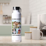 Bouteille D'eau Meilleure photo de grand-mère jamais 3<br><div class="desc">Offrez à la meilleure grand-mère un cadeau amusant avec cette bouteille d'eau personnalisée de l'université photo. Personnalisez facilement avec 3 photos de ses petits-enfants et de sa famille. Vous pouvez personnaliser "Cette boisson appartient à" et "Meilleure grand-mère jamais" à quelque chose de semblable en longueur et si elle est appelée...</div>