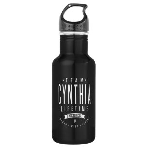 Bouteille D'eau Membre à vie de l'équipe Cynthia