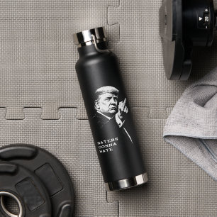 Bouteille D'eau Meme drôle du doigt d'honneur de Trump 2026