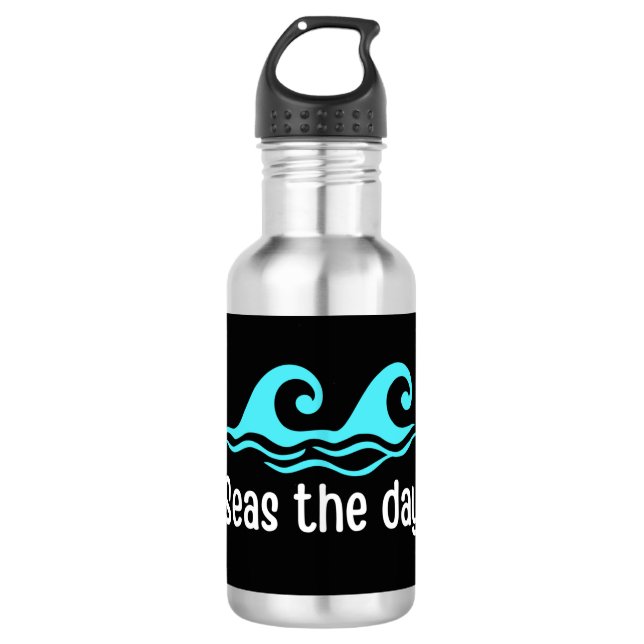 Bouteille D'eau Mer Le Jour Drôle Océan (Devant)