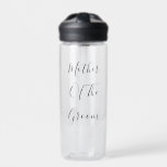 Bouteille D'eau Mère De La Salle Élégante Classe Cadeau Faveur<br><div class="desc">"Mère de la chambre" imprimé dans un texte beau et élégant,  c'est parfait pour la mère du marié. Vous pouvez personnaliser en changeant le texte comme vous le souhaitez.</div>