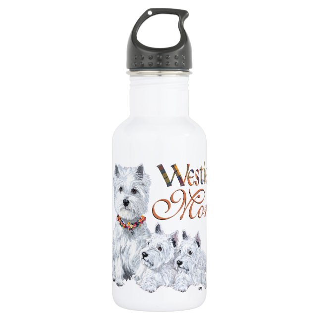 Bouteille D'eau Mère West Higland White Terrier (Devant)