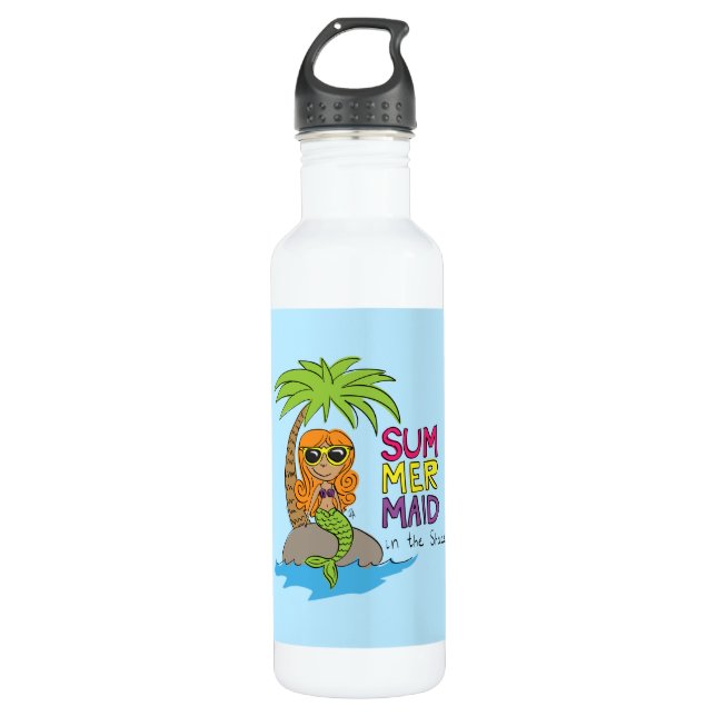 Bouteille D'eau Mermaid Cute Kids (Devant)