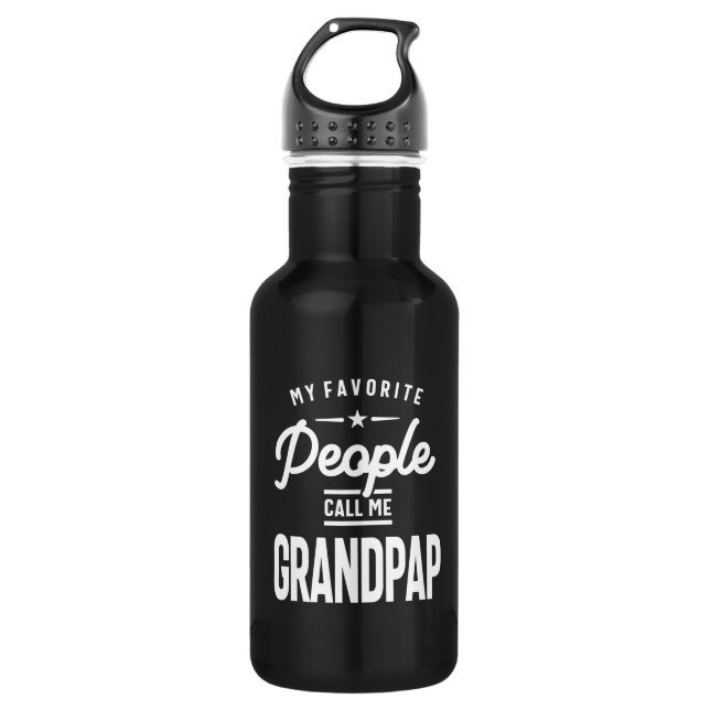 Bouteille D'eau Mes Gens Favoris M'Appelent Grandpap (Devant)