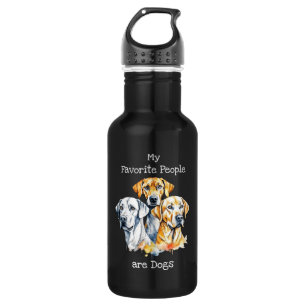Bouteille D'eau Mes gens préférés sont des chiens
