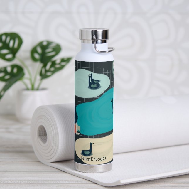 Bouteille D'eau métaphore_17_une fille dans le tarn (Yoga)