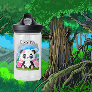 Bouteille D'eau mignon ours Panda ajouter nom enfants